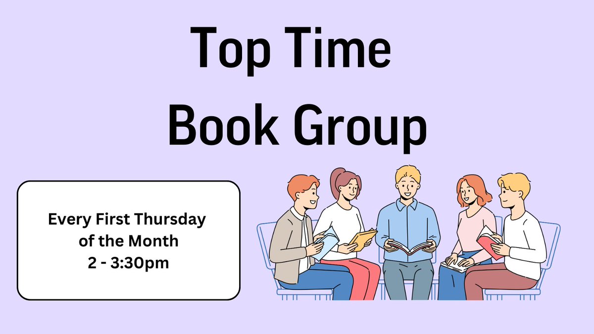Join us this Thursday for our Top Time Book Group.
We'll be discussing The Last Devil to Die by Richard Osman! Come along to discuss it and pick up the next book.
Thursday 1 May, 2 - 3:30pm. It's free to come along to but donations are welcome. Refreshments will also be available