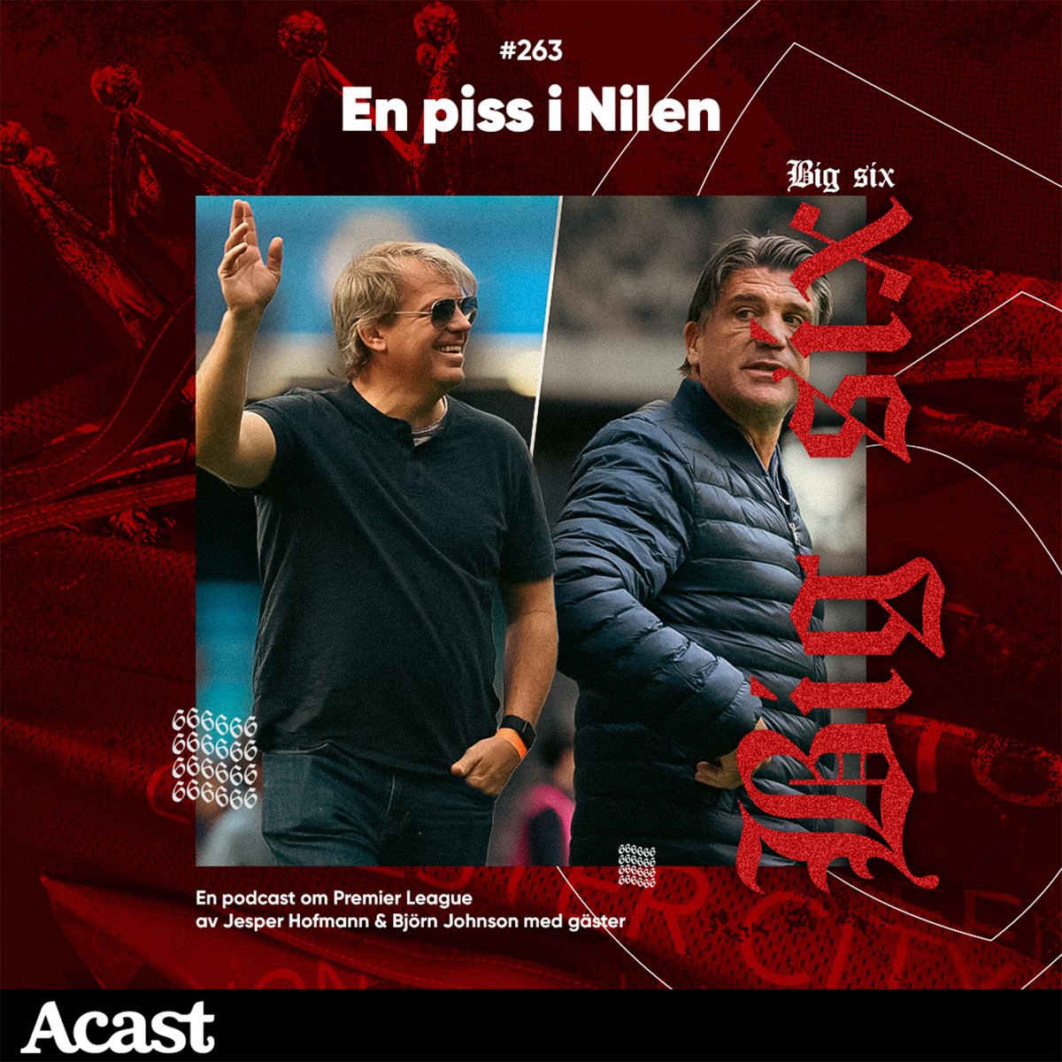 Avsnitt 263 - En piss i Nilen

📰 ”Trovärdiga uppgifter”
🏴󠁧󠁢󠁥󠁮󠁧󠁿🇸🇪 Todd Boehly på Sturehof
🏴󠁧󠁢󠁥󠁮󠁧󠁿 Bödeln Aaron Ramsey framme igen
🔵 Khusanov vs Pep Guardiola
🔴⚪️ Arsenal statistik-titel

Med <a href="/JohnsonBjorn/">Björn Johnson</a>, <a href="/HultinCarl/">Carl Hultin</a> &amp; <a href="/victorenberg/">Victor Enberg</a>
