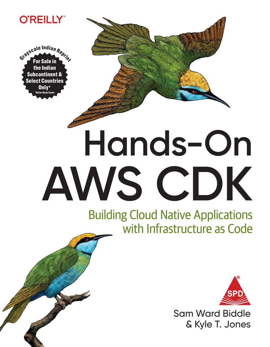 shroffpub's tweet image. Releasing Soon ! Pre-order now shroffpublishers.com/books/97893680…
Hands-On AWS CDK
By Sam Ward Biddle, Kyle T. Jones with @OReillyMedia
This book will benefit both novice and advanced cloud developers. #aws #cloudnative
#infrastructureascode #shroffpublishers
