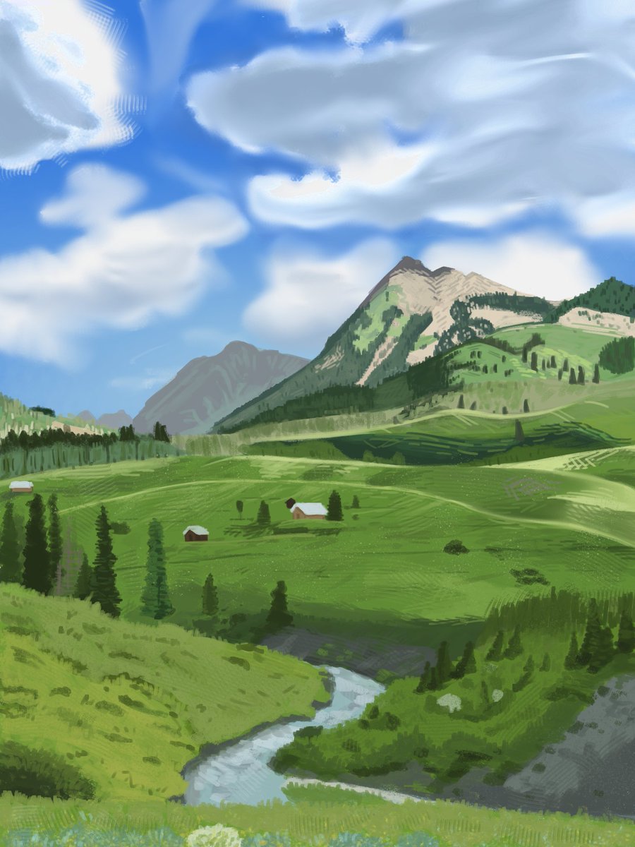 AnVI_Malopys's tweet image. Мій перший environment art😲
#украрт #environmentart
