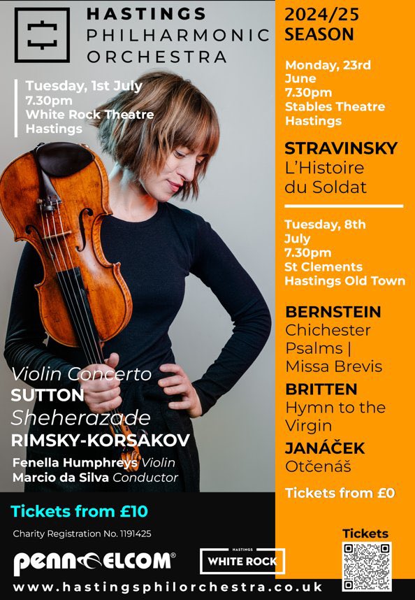 Hastings Philharmonic Orchestra (@hastingsphil) on Twitter photo Huge congratulations! 👏
‘This year’s <a href="/MusicMagazine/">BBC Music Magazine</a> Premiere Award goes to composer Adrian Sutton, for his Violin Concerto plus other orchestral works, recorded by Fenella Humphreys...’
We can’t wait to perform this fabulous piece <a href="/The_White_Rock/">White Rock Theatre</a> on Tues 1st July 2025, 7:30pm! Huge congratulations! 👏
‘This year’s <a href="/MusicMagazine/">BBC Music Magazine</a> Premiere Award goes to composer Adrian Sutton, for his Violin Concerto plus other orchestral works, recorded by Fenella Humphreys...’
We can’t wait to perform this fabulous piece <a href="/The_White_Rock/">White Rock Theatre</a> on Tues 1st July 2025, 7:30pm!
