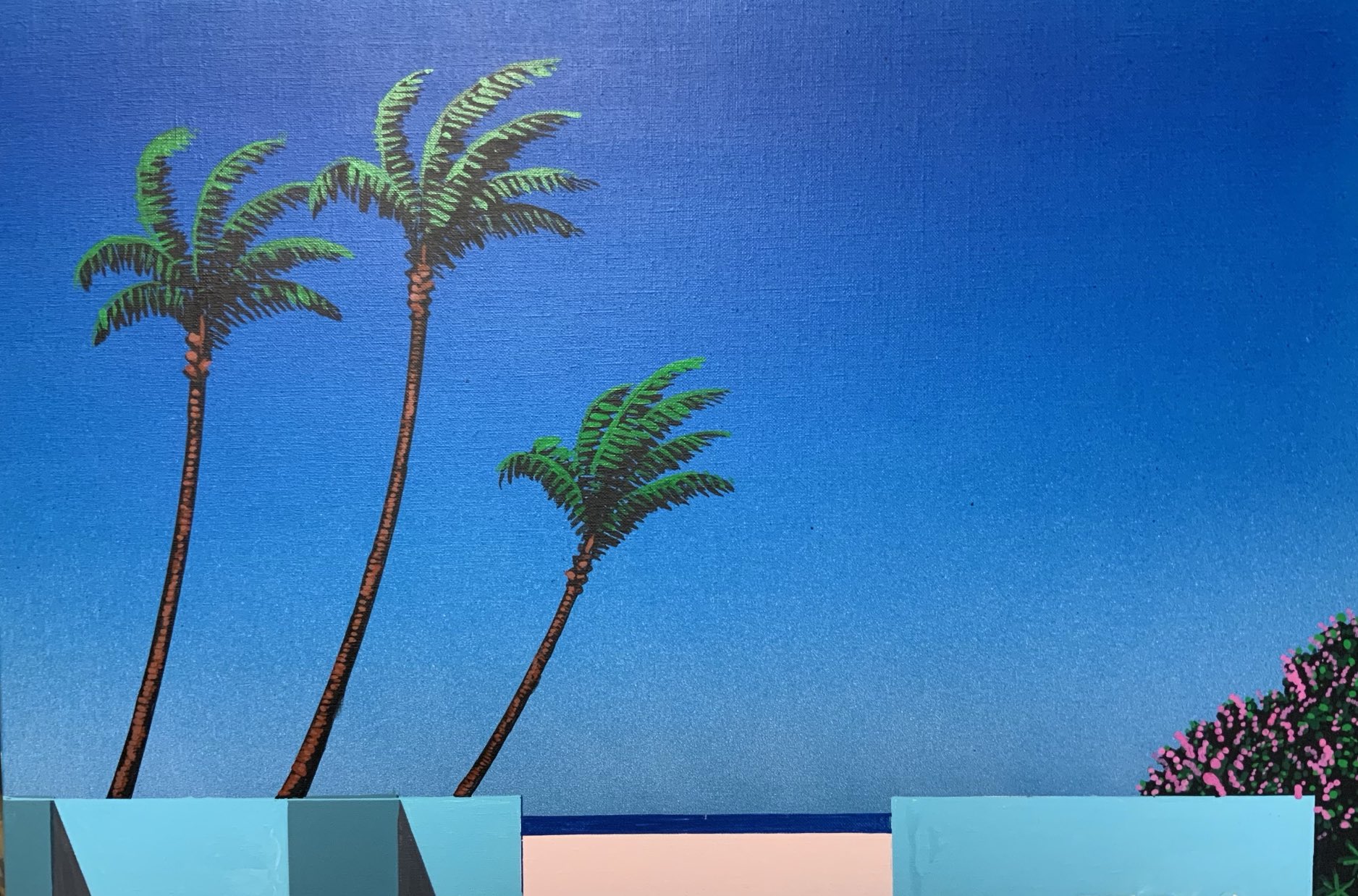 Amazon.co.jp: ​イラストレーター 永井博（Hiroshi Nagai）絵画
