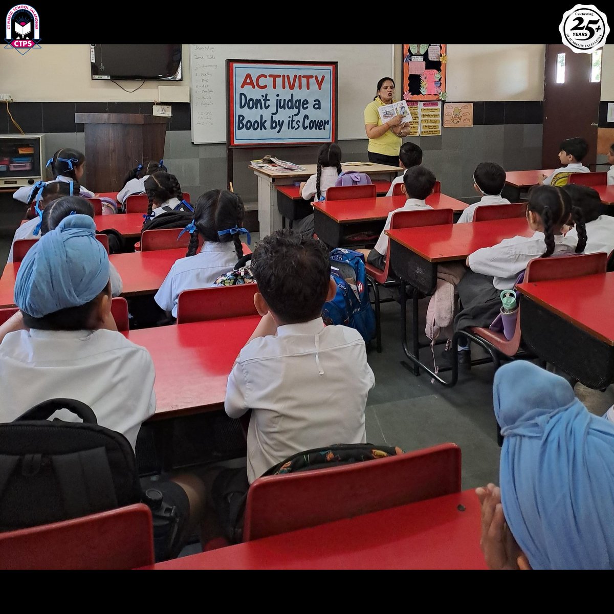 ctpublicschool's tweet image. Reading sparks curiosity &amp;amp; creativity! Grade 1 &amp;amp; 2 students at CT Public School enjoy engaging reading session, building foundation for future success #ReadingIsFun #LearningIsKey #CTPublicSchool