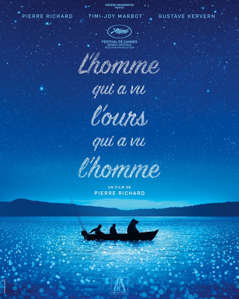 ARP Sélection (@arpselection) on Twitter photo Cannes rend hommage à Pierre Richard !
Son film, L'HOMME QUI A VU L’OURS QUI A VU L’HOMME, sera présenté en Séance Spéciale au <a href="/Festival_Cannes/">Festival de Cannes</a> 🎉
Avec Pierre Richard, Timi-Joy Marbot et Gustave Kervern.
Au cinéma le 24 septembre. Cannes rend hommage à Pierre Richard !
Son film, L'HOMME QUI A VU L’OURS QUI A VU L’HOMME, sera présenté en Séance Spéciale au <a href="/Festival_Cannes/">Festival de Cannes</a> 🎉
Avec Pierre Richard, Timi-Joy Marbot et Gustave Kervern.
Au cinéma le 24 septembre.