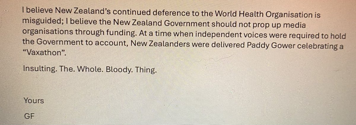 GFvCustomsNZ's tweet photo. Yes I did… here’s my concluding paragraph: https://t.co/Wd9ljoY19L