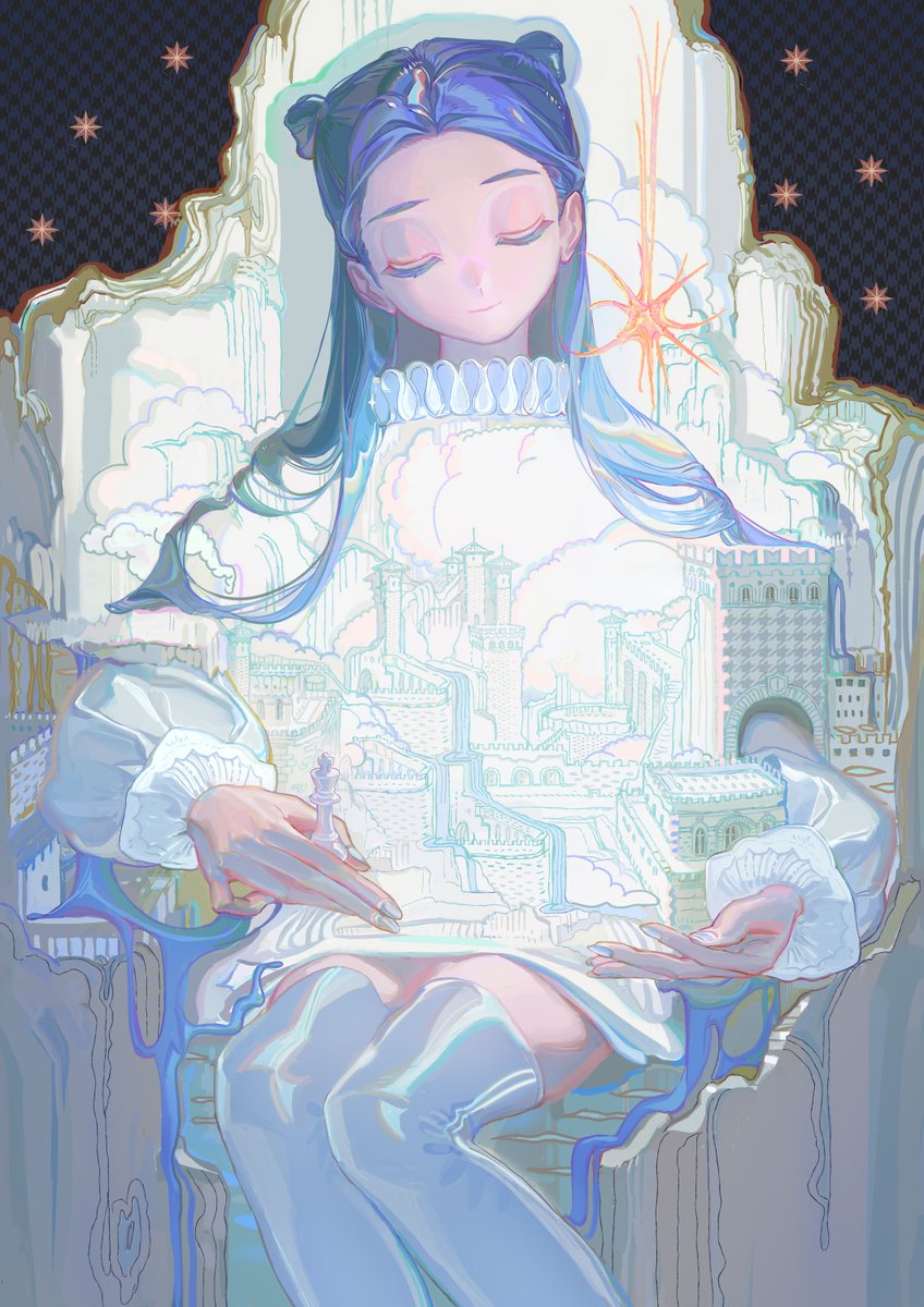 個展『STARRY』work no.3 Fallen star, sleeping fortress, chosen king and the turn of fate.