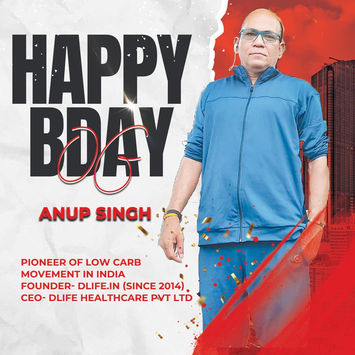 FITholic_Health's tweet photo. 😇 It's CELEBRATION time at dLife! 

🥳 Today - 24th April - We wish Anup Singh (@dlifein) a VERY HAPPY BIRTHDAY! 🥳

😎 The man who single-handedly brought the Metabolic Health Revolution to India - and whose impact is felt all across the world

⚡️ #Pioneer in this space, with his ground-breaking 100g daily max carbs;  which has enabled thousands to reverse their chronic conditions!

🎓 Brilliant IITian - Silver Medalist from IIT Roorkee - and a World-Class Professional traversing many fields with ease

🫡 Anup found himself with a Type-2 Diabetes diagnosis in 2011, and instead of going the usual pill route, delved into the science and uncovered the secrets

💡 He started dLife in 2014, and also created the dLife Diploma in 2020 - which now boasts 160+ graduates, 315+ signups from 21 countries.  He's the engineer teaching everyone - including doctors - about Metabolic Health & Disease Reversal!

🎙️ The man, who co-organized Metabolic Health Conferences (#MHCs) in 2023, 24, 25 along with @shashiiyengar - and brought India on the Global Map with the unmatched, insight-packed events - kept absolutely free to attend & watch later! Such generosity comes natural to him!

😎 Someone who can pull together EVERYTHING needed for making a HUGE DENT in the world: Courage, Conviction, Credibility, Clout, and Cash. 

🙏 THANK YOU Anup for all that you have done! We know you have your sights on even bigger goals!

💪 We stand with you, Follow in your footsteps, and always remember your advice to let our WORK speak for itself!

❤️ Immensely PROUD of you! 
🙏 Blessed to know you & learn from you!

🥳 Happy Birthday, Legend! 😎