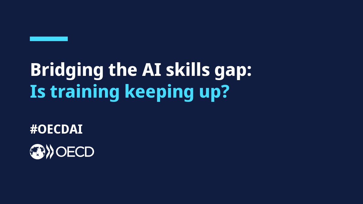 OECD_Social's tweet image. Are #training programmes equipping workers with the AI #skills they’ll need for the future?
Find out with new OECD analysis ➡️ oe.cd/bridging-ai-sk…
#OECDAI