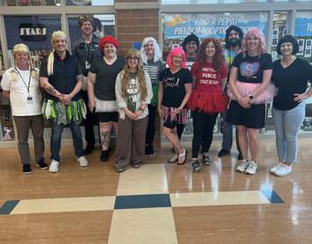 Prom Spirit Week Fun!  Tutu's and Wigs!