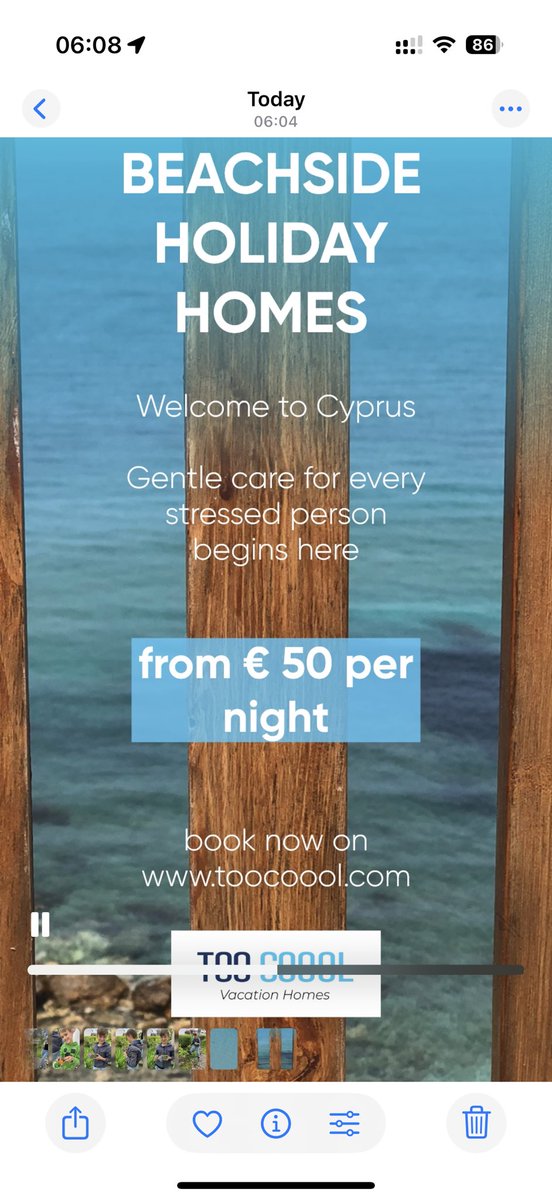 Toocooolvillas's tweet image. Need a break?
Sun, sea &amp;amp; serenity from just €50 a night — only at Too Coool Vacation Homes in Cyprus.
Book now and feel the stress melt away:
toocoool.com

#TooCooolVacationHomes #CyprusEscape #BeachsideLiving #AffordableLuxury #VacationVibes