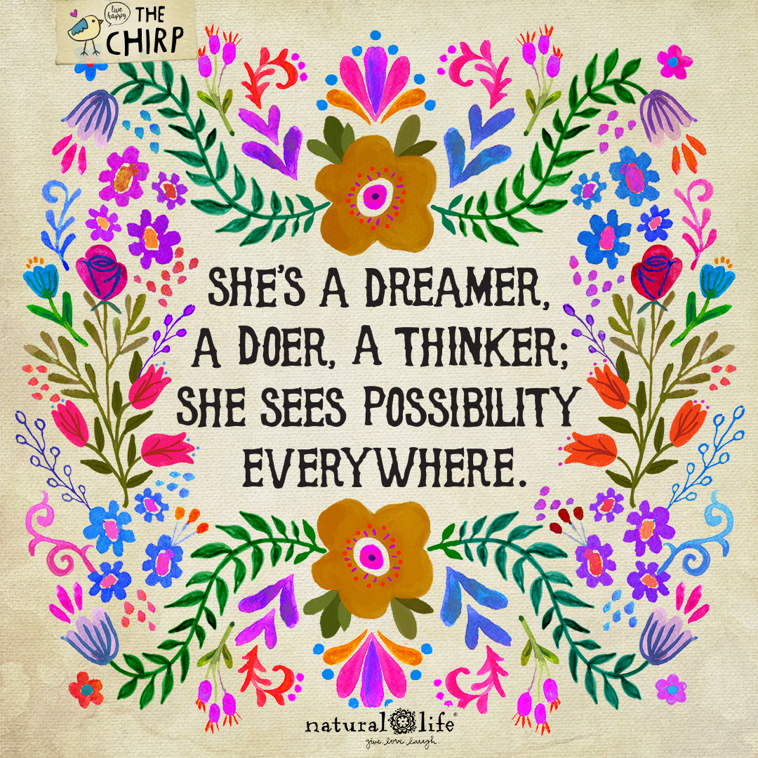 She dreamed beautiful dreams, and then she made them real.

l8r.it/xmQo
