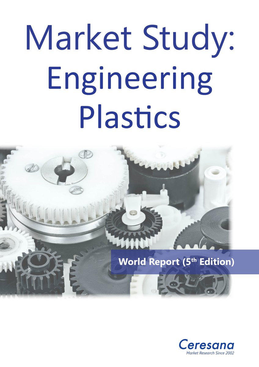 Resilient All-Rounders: New Ceresana Report on the Global Market for #Engineering #Plastics

Amazing high-performance polymers: Over 24 million tonnes of ABS, PC, PA, PMMA, POM, PBT, SAN and fluoropolymers are currently sold each year.
ceresana.com/en/produkt/eng…