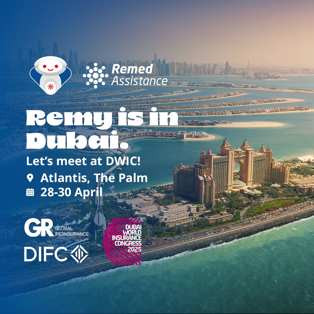 Let’s meet at DWIC – Dubai World Insurance Congress!

We are excited to be part of this key event where the insurance world comes together. If you’re attending too, let’s connect and explore new opportunities!
#DWIC25 #GlobalReinsurance #DIFC #Dubai #Insurance #Reinsurance