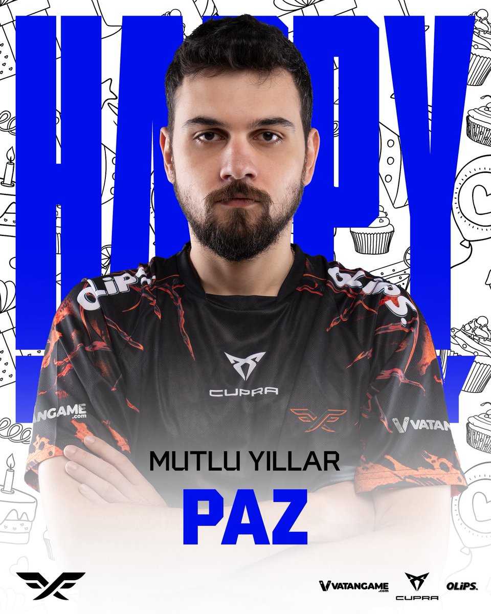 Fire Flux Esports (@firefluxesports) on Twitter photo Bugün CS Türkiye’nin yaşayan efsanesi <a href="/pazzcsgo/">Ahmet Karahoca</a>'nun doğum günü! 🎂
Birlikte nice başarılara, iyi ki doğdun Paz! 🥳 Bugün CS Türkiye’nin yaşayan efsanesi <a href="/pazzcsgo/">Ahmet Karahoca</a>'nun doğum günü! 🎂
Birlikte nice başarılara, iyi ki doğdun Paz! 🥳