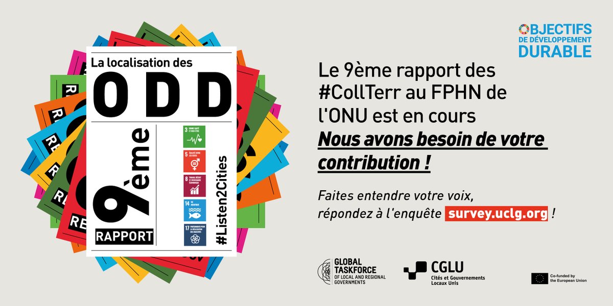 GoldUCLG's tweet image. ⚠️Dernière chance de participer au rapport de la @GlobalTaskForce au #FPHN2025  sur la localisation des #ODD!⚠️
⏰Ne manquez pas cette opportunité, partagez vos expériences de #CollTerr avec l'enquête sur survey.uclg.org ❗

📢Date limite : 1er mai

@UCLG_org