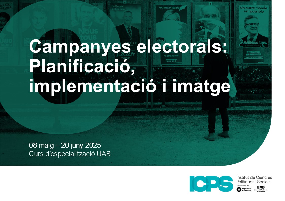 🔔Últims dies d'inscripció!!
🟢Curs d'especialització <a href="/UABPostgrau/">Escola de Postgrau UAB</a> "Campanyes electorals: planificació implementació i imatge", 2ª edició, 2025.

🗓️Inici: 08/05/2025
➡️+ info: bit.ly/3IBSoiS