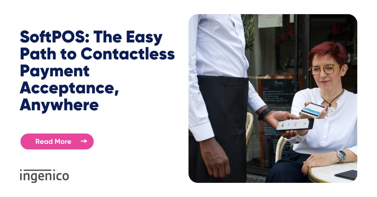ingenico's tweet image. #Contactless is the new norm. 💳

🔍Learn how #SoftPOS is reshaping the #commerce experience with a simple, #secure, and #scalable solution for businesses to accept #payments—anytime, anywhere.: ow.ly/bX0A50VExV3

#MovingCommerceForward