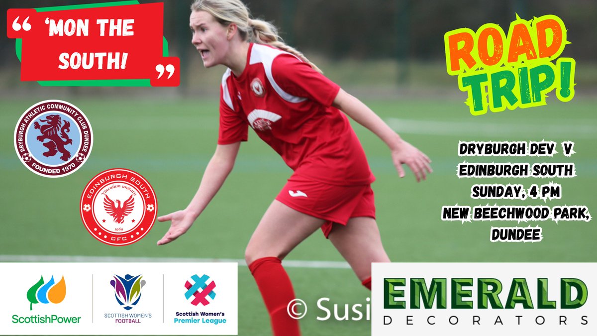 'On the road again. Just can't wait to get on the road again ...' One for the teenagers, there. Three out of remaining four <a href="/RegionalSWFL/">Scottish Women's Football League</a> games are away, starting this weekend. Entertainment guaranteed <a href="/GirlsResults/">Scottish Football Results - Girls/Women</a> <a href="/Jax_Mc_Media/">Jax Mc Media</a> <a href="/L1veAtTheAmmys/">Live At The Ammys</a> <a href="/EdinburghSouth/">Edinburgh South CFC</a> <a href="/escfc_girls/">Edinburgh South CFC Girls and Ladies</a>