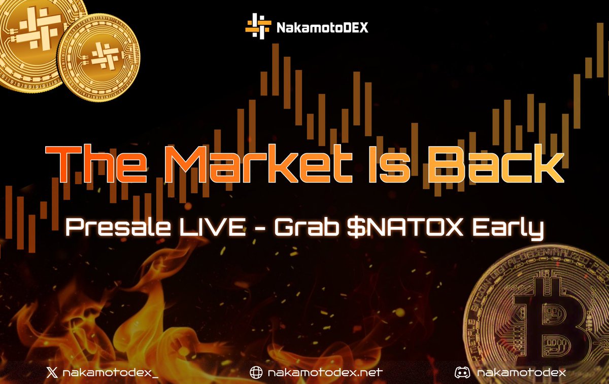 Market is heating up.
Opportunity? Yep, it's knocking. 🔥

#NakamotoDEX - Nextgen #AMM on #Stacks with outstanding features like secure, fast and 100% on-chain.

Time to chase that millionaire moment — NakamotoDEX #Presale Stage 3 is LIVE.
🎯 40% of supply up for grabs.
⌛ Stage