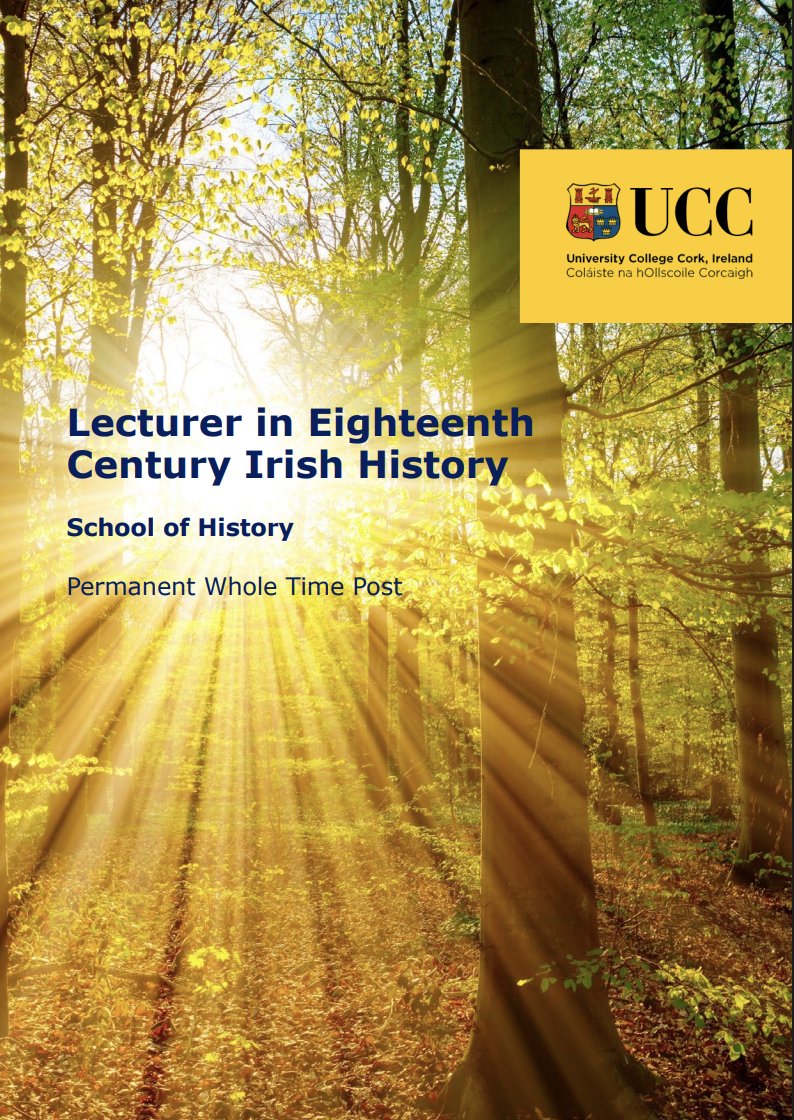 History at UCC (@ucchistory) on Twitter photo 🚨Two exciting new roles waiting to be filled <a href="/UCC/">UCC Ireland</a>
💼 Lecturer in International Economic History
🔗 Info: ucc.ie/en/hr/vacancie…
💼 Lecturer in Eighteenth Century Irish History
🔗 Info: ucc.ie/en/hr/vacancie…
🕛 Closes: 12pm, Tuesday 13 May 2025
#UniversityVacancies #Jobs 🚨Two exciting new roles waiting to be filled <a href="/UCC/">UCC Ireland</a>
💼 Lecturer in International Economic History
🔗 Info: ucc.ie/en/hr/vacancie…
💼 Lecturer in Eighteenth Century Irish History
🔗 Info: ucc.ie/en/hr/vacancie…
🕛 Closes: 12pm, Tuesday 13 May 2025
#UniversityVacancies #Jobs