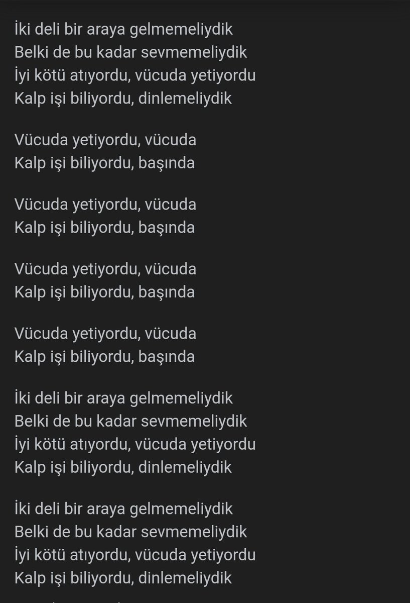 Serdar Ortaç ın İKİ DELİ BİR ARAYA GELMEMELİYDİ şarkısının

Yayımlanma Tarihi=04.12.2015
Darbe Tarihi=15.07.2016

Şarkıdaki İKİ DELİ=FTHLLH GLEN VE CMHURBAŞKANI

Şarkının Sözlerini birde bu açıdan okuyun
👇