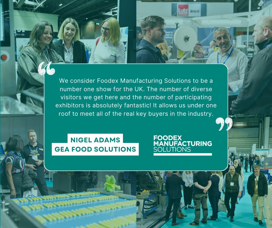 Its been great to hear from some of our exhibitors about their experience at Foodex Manufacturing Solutions earlier this month 😍 #FMS2025

Interested in exhibiting in 2027? Talk to our team today and secure your stand 👉 ow.ly/q8bw50VGkTN