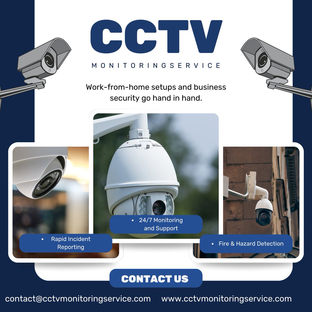 cctvmonitorings's tweet image. CCTV Monitoring Service 
cctvmonitoringservice.com 
contact@cctvmonitoringservice.com

#CCTVMonitoring #RemoteWorkSecurity #BusinessSecurity #WorkFromHome #SecuritySolutions #RemoteSurveillance