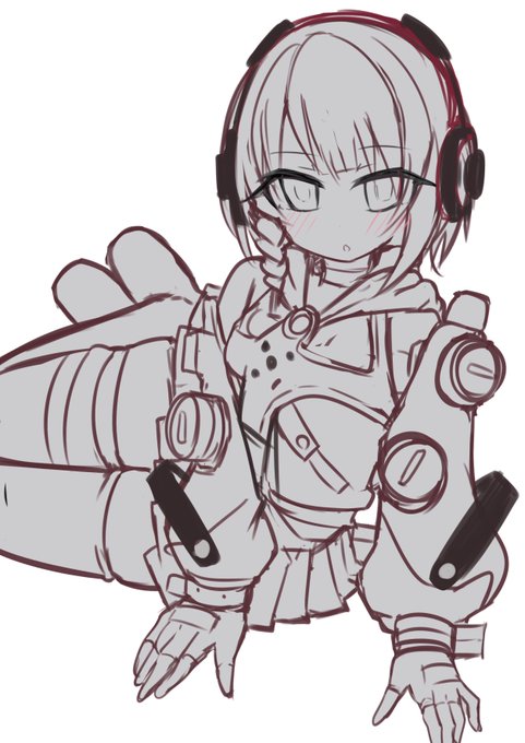 アンビー描いてるラフ 