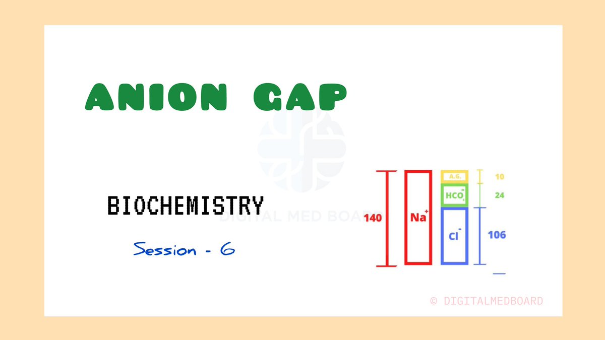 digitalmedboard's tweet image. ⚕️ Rapid Revision | MCQ + Lecture | FMGE | NEET-PG | INI-CET | Session - 6 | Clinicals | Biochemistry  

Full Lecture: 🔗 youtu.be/QFNFgWO8jFY

#biochemistry #aniongap #RapidRevision #MCQsTest #fmge_mci_exam #neetpg #inicet #aiims #medicalentranceexam #digitalmedboard