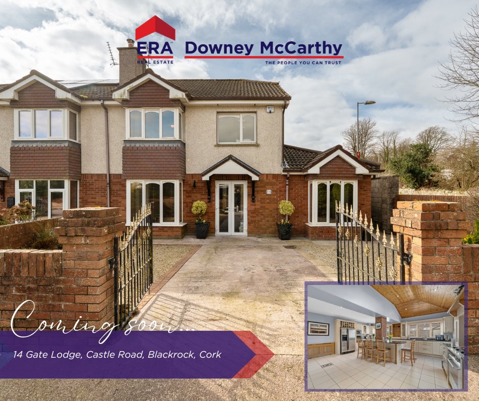 Coming soon in Blackrock... 14 Gate Lodge is a superb, spacious, and extended four bedroom family home situated in a quiet cul-de-sac just a few minutes’ walk from the beautiful Blackrock Castle. Email info@eracork.ie today to register your interest!

eracork.ie