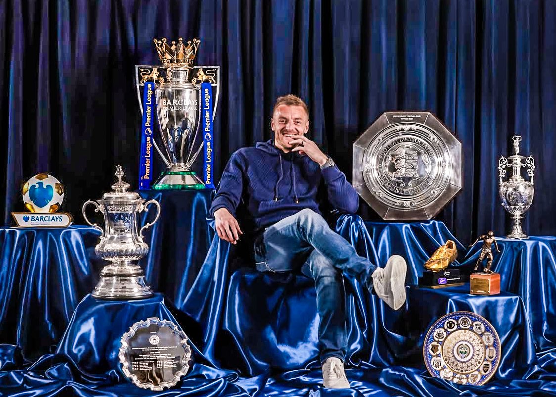 🥹💙 Leicester City: "Our greatest ever player, Jamie Vardy, will depart Leicester City this summer." 👋