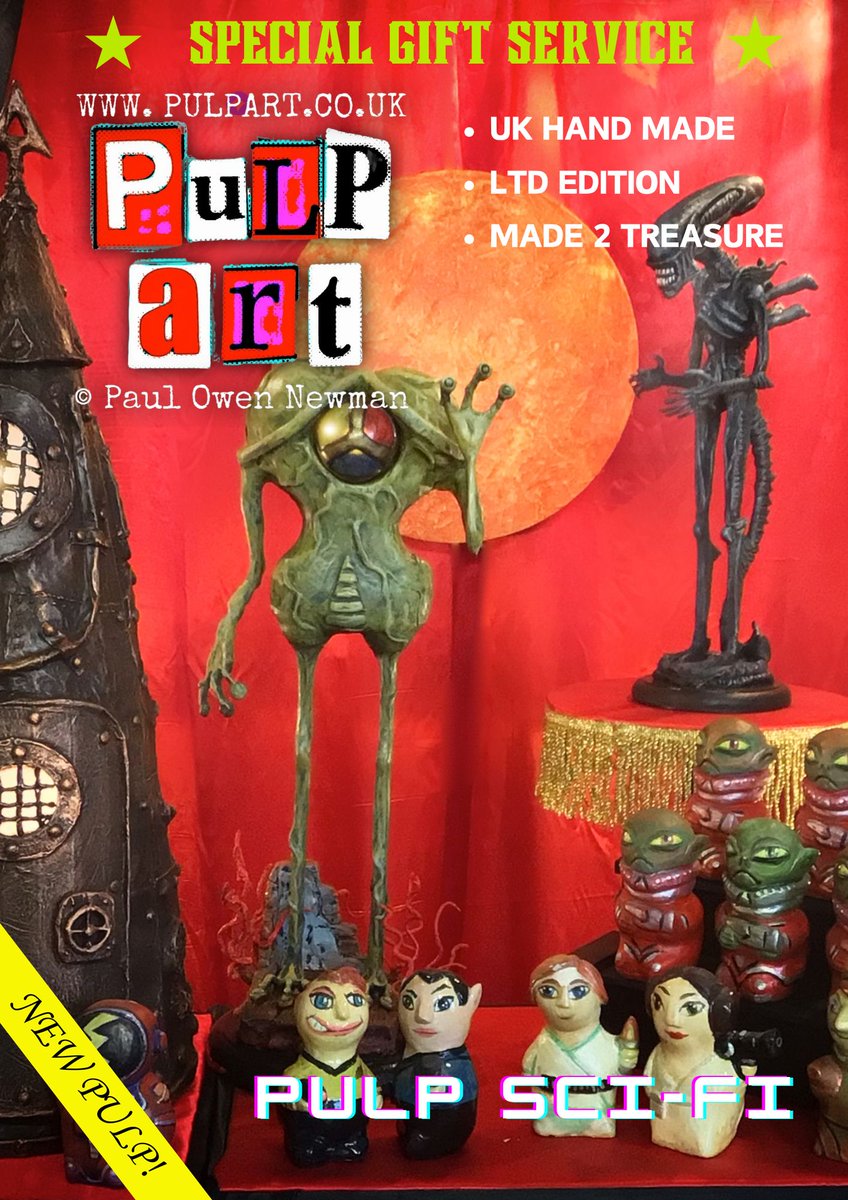 PULP SCI FI : Beam yourself aboard and check out these galactic collectibles. Your next adventure starts now! My stellar collection is always open to your prime directive!
pulpart.co.uk/new-pulp/f/pul…
#SciFiArt #PulpArt #fanart