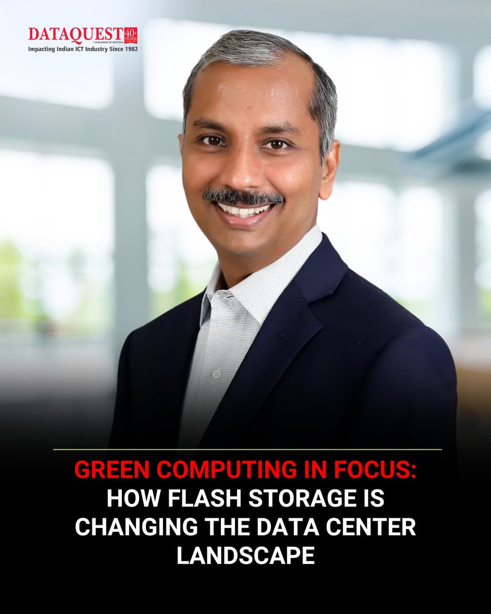 dataquestindia's tweet image. Green computing is gaining ground as enterprises seek sustainable IT solutions. 
dqindia.com/interview/gree… 

#dataquest #GreenComputing #FlashStorage #DataCenters #Sustainability #PureStorage #EnergyEfficiency #EmissionsReduction #CircularEconomy #TechInnovation