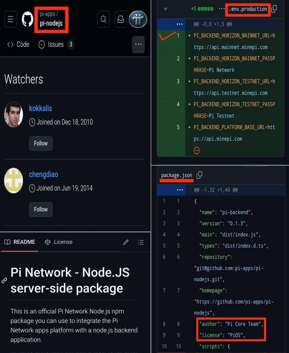 🗽Pi Node JS,this is one of the Most Important Components of Pi Network,always monitored by Dr Nicolas and Myself. 🚀🎯

📢The Latest Update of Pi Node JS has been done,and currently the Node JS system is in Mainnet Horizon (Stellar),which means that the final preparations are