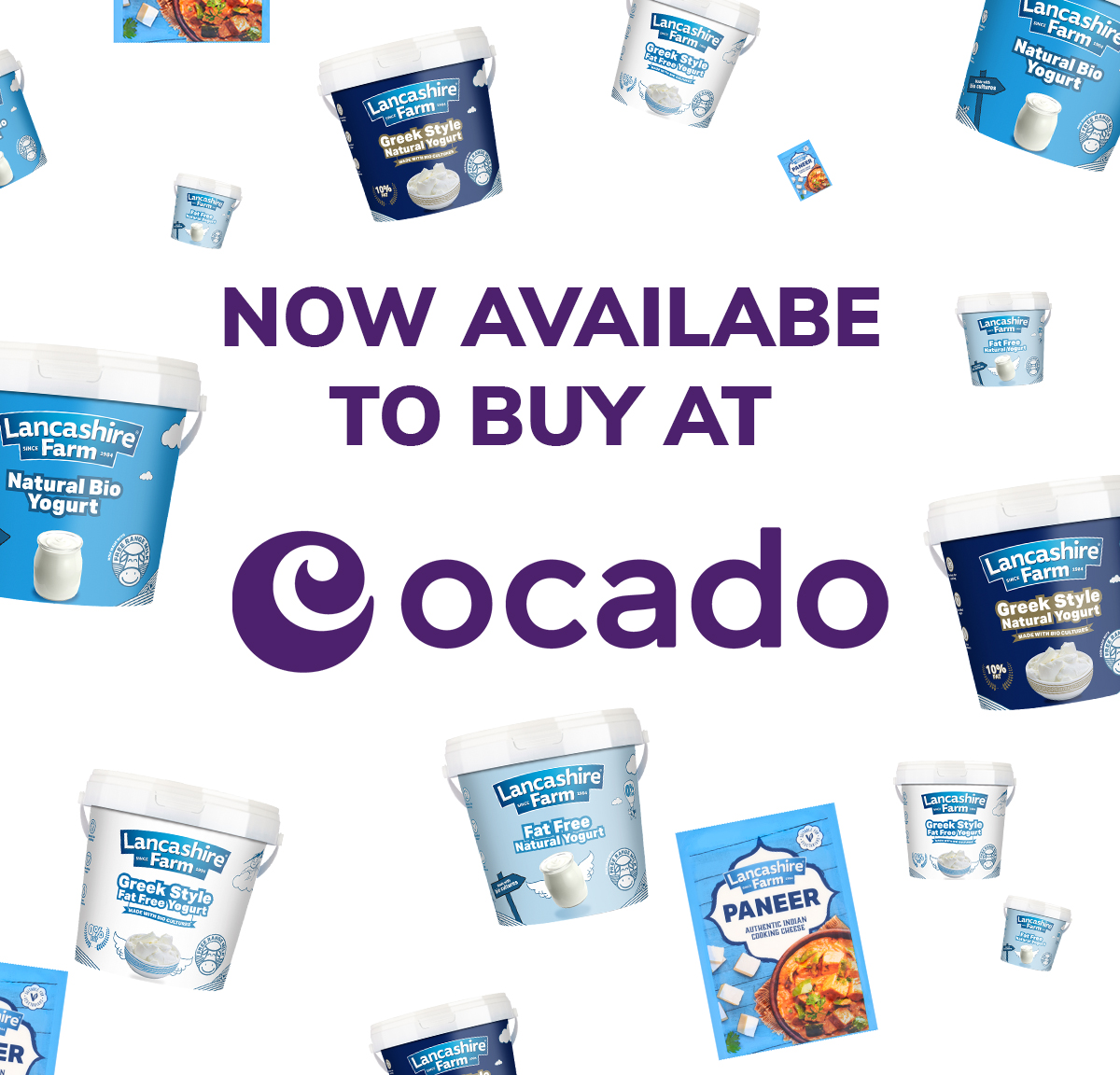 Big news! 🎉
Lancashire Farm products are now officially available on <a href="/Ocado/">Ocado</a>  – making it even easier for our customers to enjoy our great tasting yogurt and other products, delivered straight to their doorstep. 

👉 lnkd.in/eUyM4QA2

 #TasteofGoodness #NowAvailable #Ocado