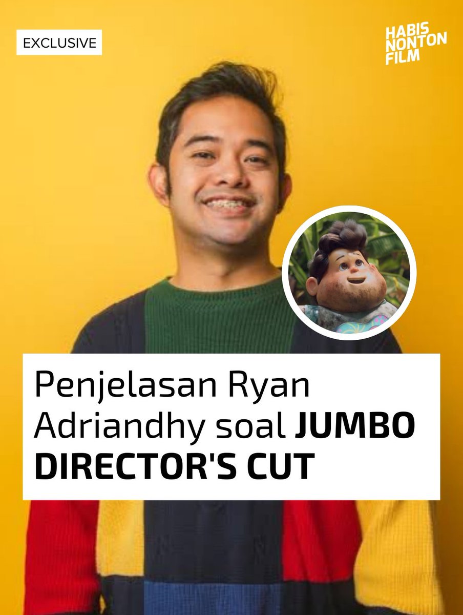 Sejauh ini, udah ada 4 deleted scene yg Minton tau:
- Backstory Pak Kades
- Nurman putus sekolah
- Uang lomba buat berobat Kak Acil
- Atta benerin radio

Buat yg mau JUMBO DIRECTOR'S CUT dirilis, coba dengerin potongan dari Space Habis Nonton: JUMBO ini ya.

Videonya di reply 👇🏻