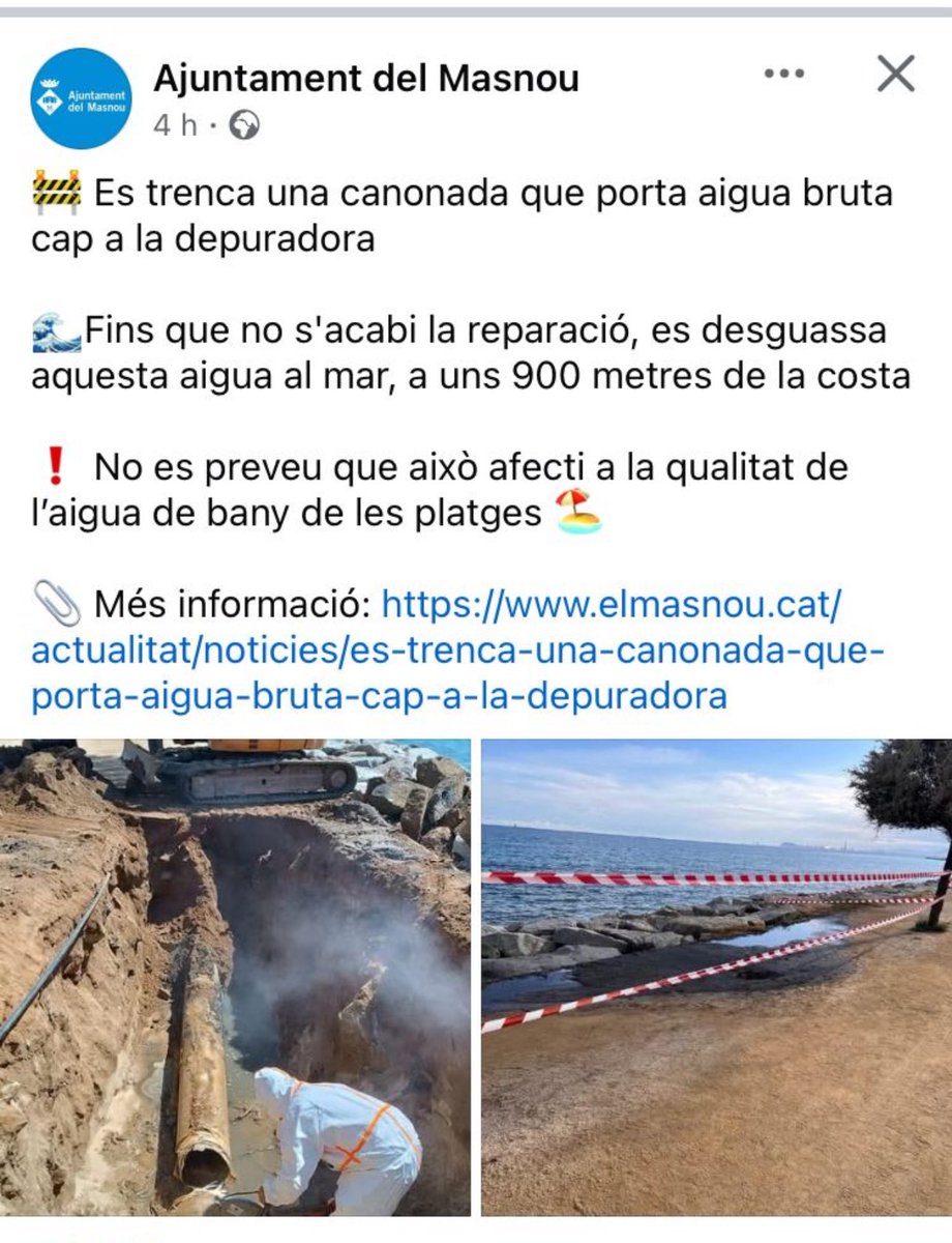 Per no trair la seva vocació de bona gestió de lo públic, l’Ajuntament del Masnou i el <a href="/ccmaresme/">CC Maresme</a> donan el tret de sortida a la temporada de bany……de merda al que ens tenen acostumats els darrers anys a les platges de Masnou i <a href="/ajpremiademar/">Ajuntament de Premià de Mar</a> 😎