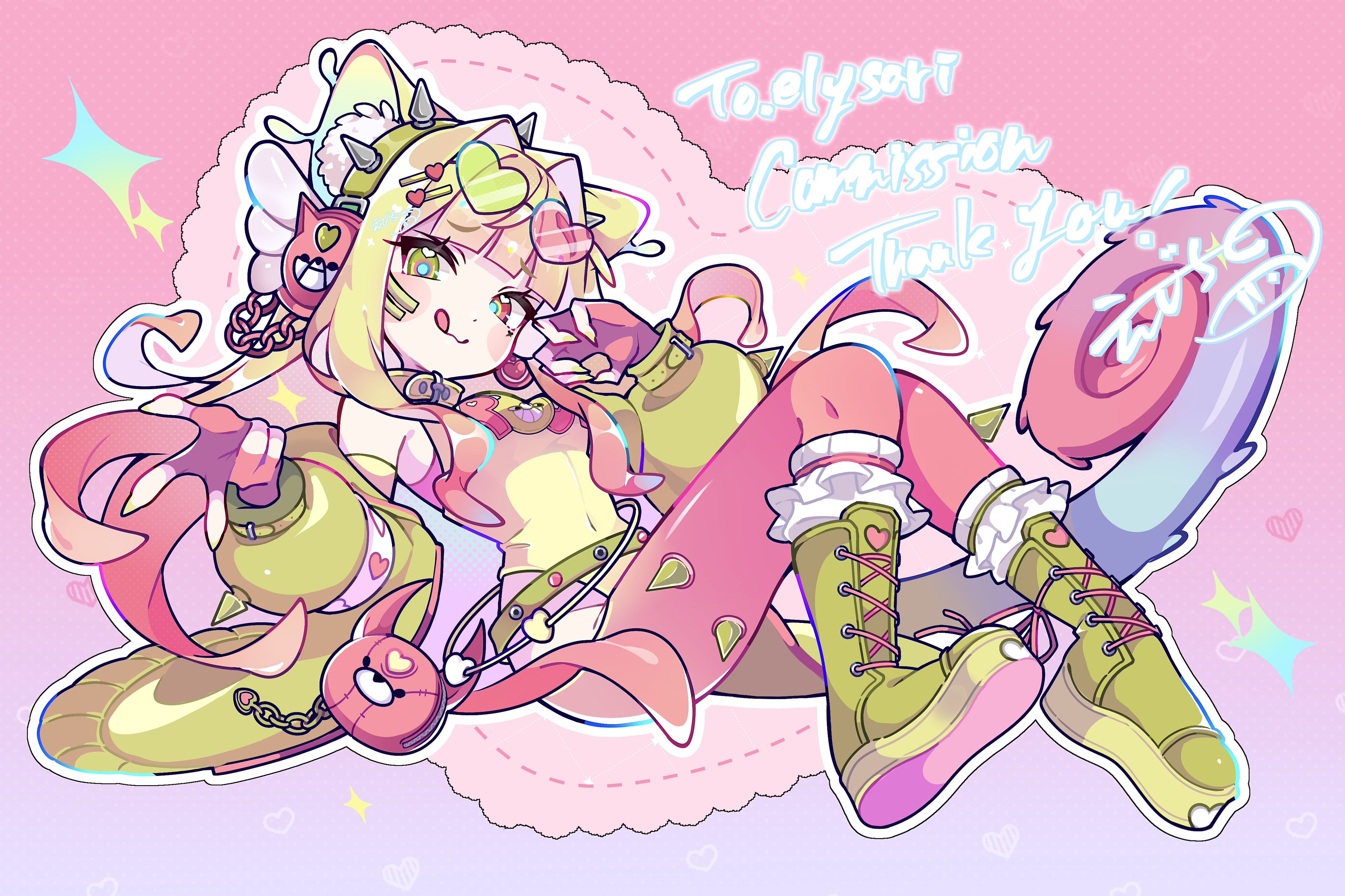 Yahoo!オークション - 手描きイラスト簡易リクエスト colorful