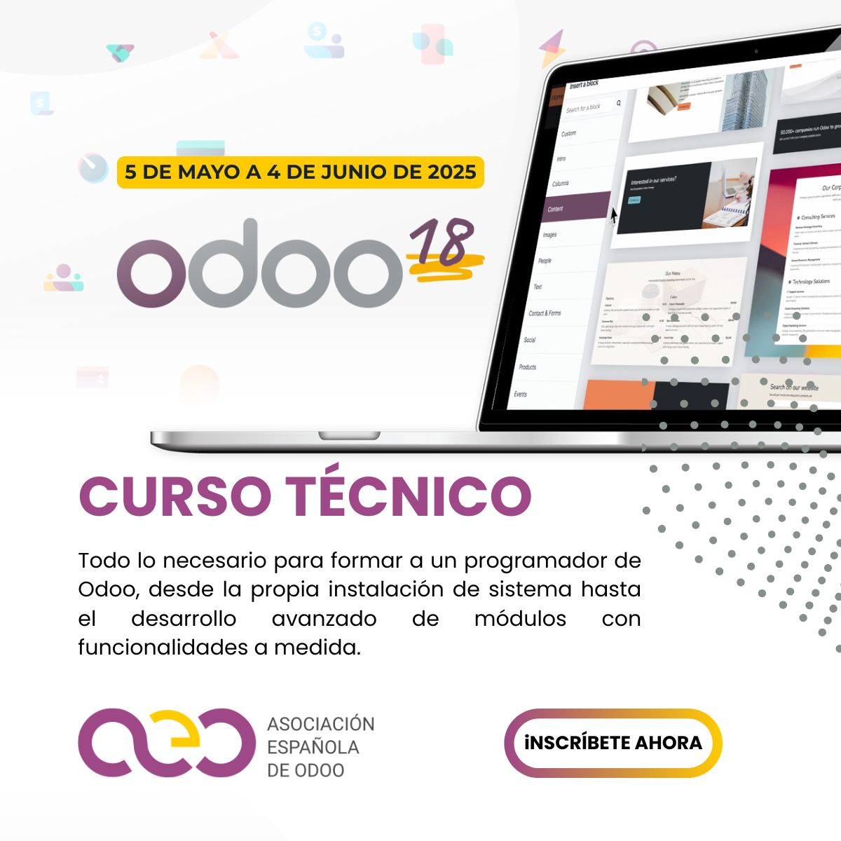 Asociación Española de Odoo (AEODOO) tweet media