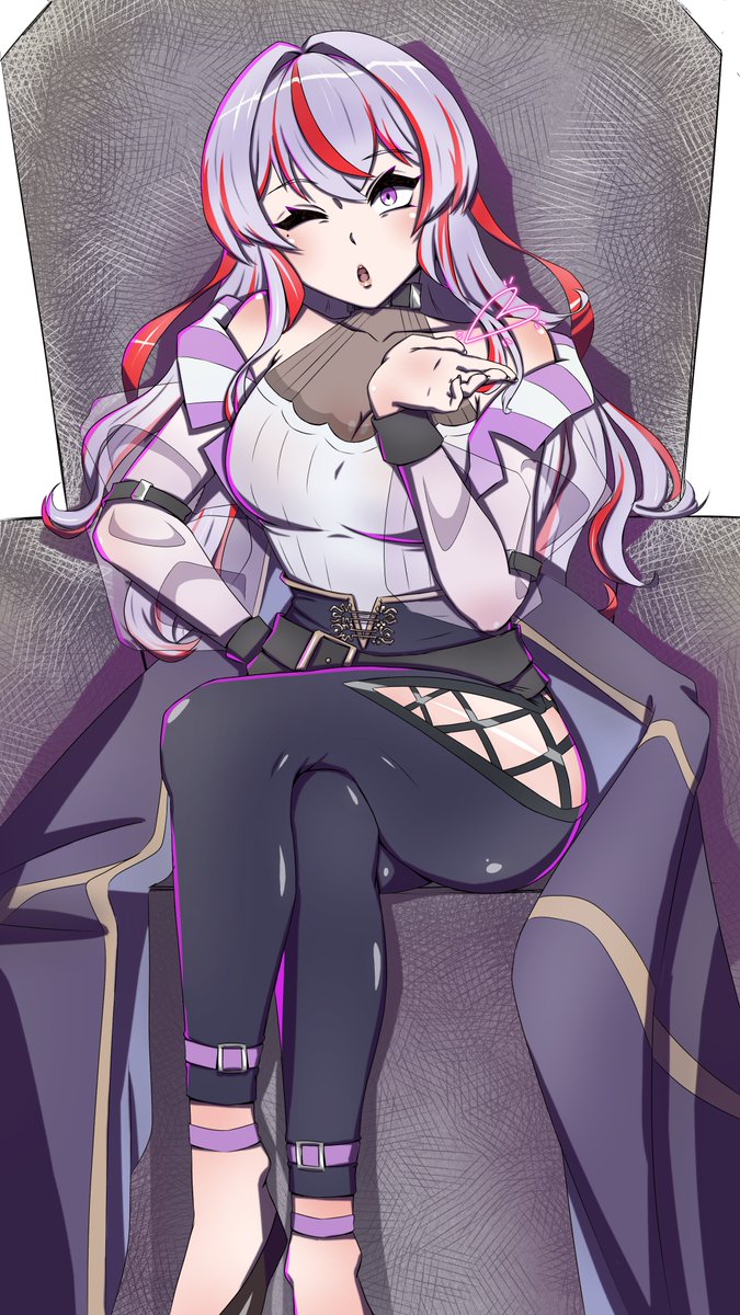 Happy Anniversary <a href="/its_zuri_/">Zuri | Villainess Vtuber | COMMS OPEN</a> and congratulations on streaming for a year now! Here's an artwork I've finished 2 weeks ago, but I wanted to wait until your anniversary to post it (this is a scheduled post😅)
I hope you like it.
#itszuriart