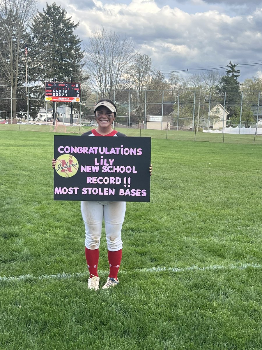 Lily lyons (@lilylyons_13) on Twitter photo On Monday, in our game against PAC-7 rival Orrville, I broke my school’s all-time stolen base record with 51 and counting! <a href="/UCArrowSoftball/">Ursuline Softball</a> <a href="/TrahanAbby/">Abby Trahan</a> <a href="/CoachTheMojo/">Mark Witte</a> <a href="/UMU_Softball/">University of Mount Union Softball</a> <a href="/sbone8/">steve gambone</a> On Monday, in our game against PAC-7 rival Orrville, I broke my school’s all-time stolen base record with 51 and counting! <a href="/UCArrowSoftball/">Ursuline Softball</a> <a href="/TrahanAbby/">Abby Trahan</a> <a href="/CoachTheMojo/">Mark Witte</a> <a href="/UMU_Softball/">University of Mount Union Softball</a> <a href="/sbone8/">steve gambone</a>