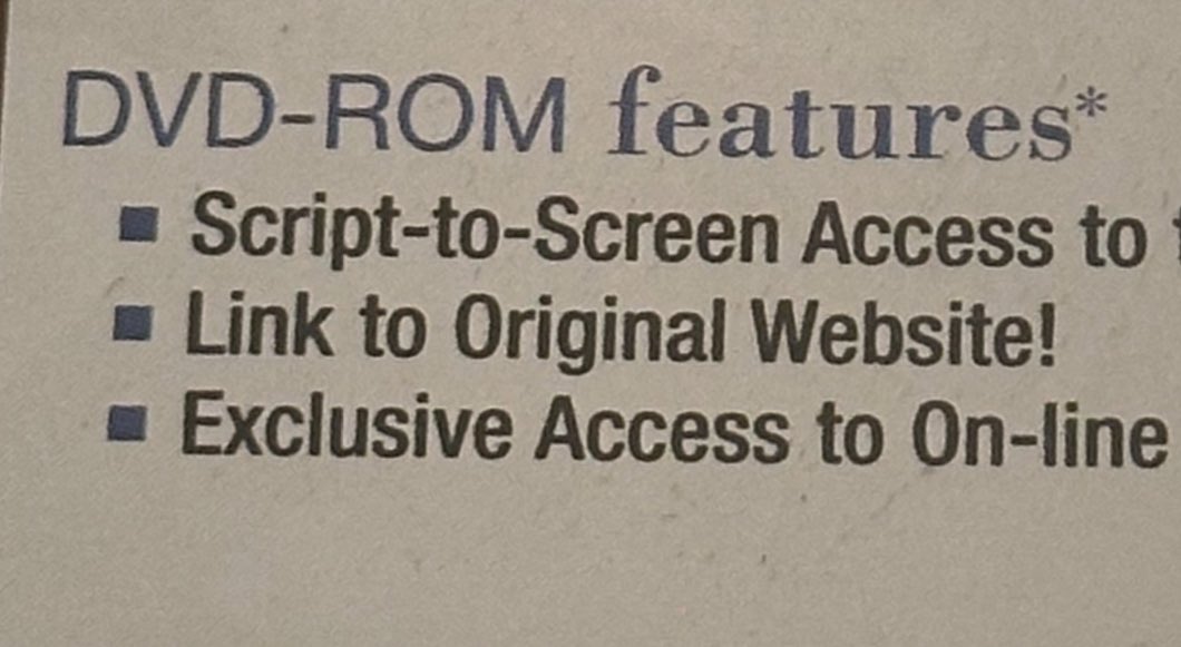 Anyone remember New Line infinifilm™️ DVDs? One of the special features was it could help you’d find their website.

Also, this hit the shelves the morning of 9/11.
