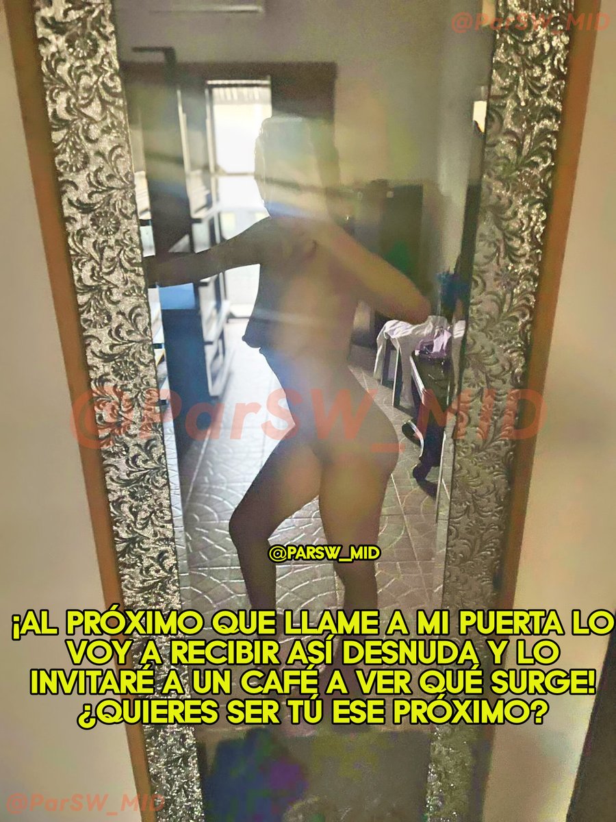 Karl Gentleman (@carope2025) on Twitter photo ¡Al próximo que llame a mi puerta lo voy a recibir así desnuda y lo invitaré a un café a ver qué surge!
¿Quieres ser tú ese próximo?
🔝<a href="/ParSW_MID/">Kami y Javi SW</a> ¡Al próximo que llame a mi puerta lo voy a recibir así desnuda y lo invitaré a un café a ver qué surge!
¿Quieres ser tú ese próximo?
🔝<a href="/ParSW_MID/">Kami y Javi SW</a>