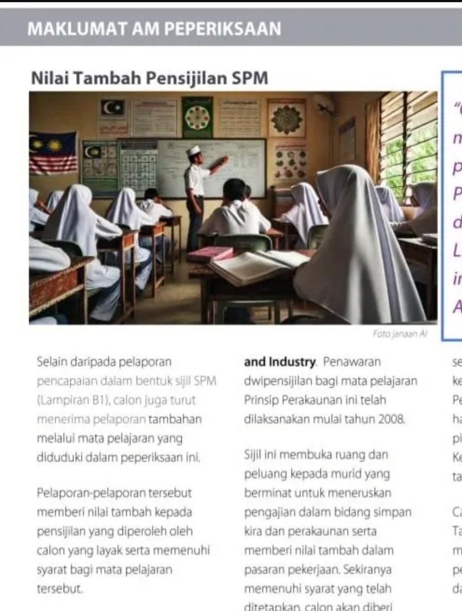 So another ministry makes a grave error by using AI. And it's not the first ministry. So will they be investigated, suspended and demonised like Sin Chew? 

That flag doesn't even look like our  Jalur Gemilang. 

Tulah guna AI lagi instead of hiring artists and photographers