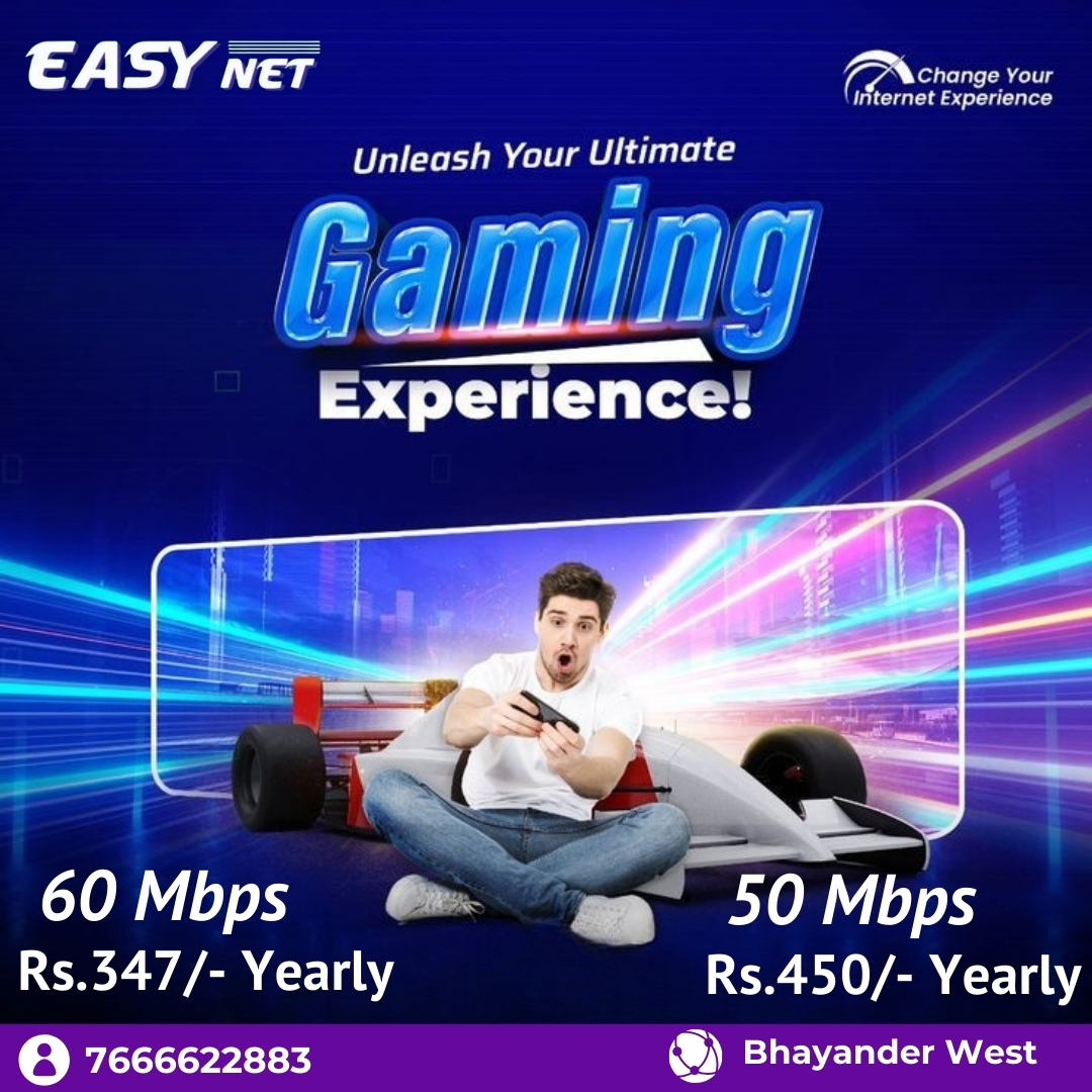 easynet01's tweet photo. Enjoy unlimited WiFi with zero buffering . Stream every Game and work in high-speed broadband and never miss a moment of the action. 🏆🚀

Upgrade today with Easy Net Internet and enjoy seamless entertainment!

📞 Contact us now: 7666622883

📍 Location: Bhayander West https://t.co/1Z9Kkteg7I