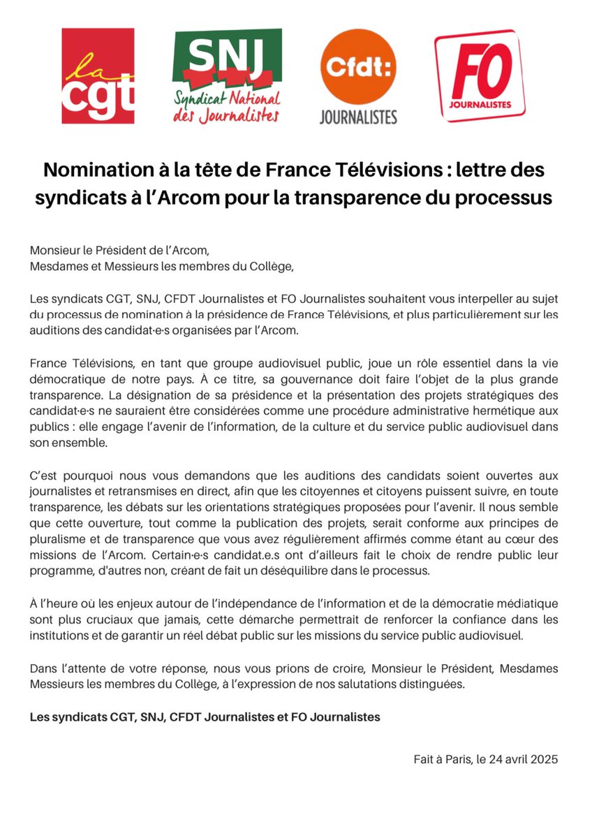 Journalistes FO tweet media
