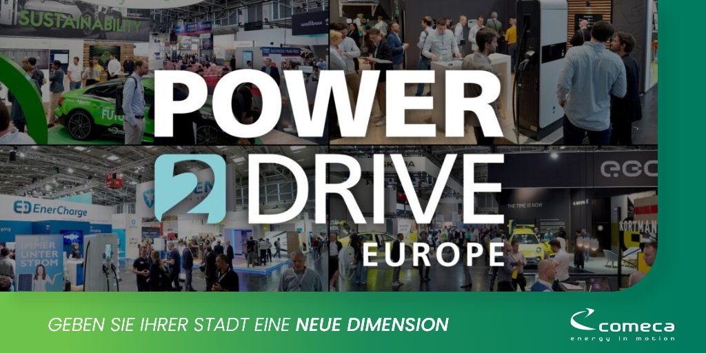 [#MOBILITÄT #ELEKTRIZITÄT]⚡
Treffen Sie uns auf der POWER2DRIVE in München vom 07. bis 09. Mai.
🌍💡 Schließen Sie sich #Comeca an, um Ihre #Energiewende mit Ladelösungen für schwere Elektrofahrzeuge zu beschleunigen.
➡️hubs.ly/Q03jfVX50
#energiewende#POWER2DRIVE