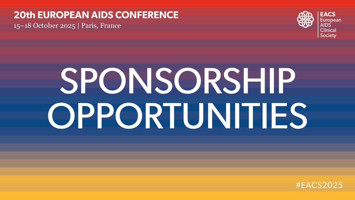 Become a #sponsor and/or #exhibitor for #EACS2025!

Don’t miss this opportunity to connect with #global experts and showcase your #innovations at Europe's leading #HIV Conferences. 

Sponsorship Prospectus: loom.ly/Ct7l5-M
Contact Us: loom.ly/XHv1kn4