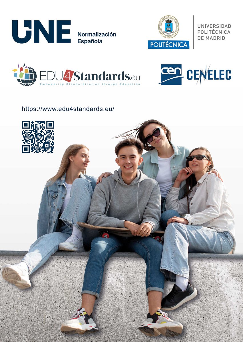 NormasUNE's tweet photo. ⌚  Todavía estás a tiempo de inscribirte al "Academic Standards Day Madrid 2025", el evento académico europeo del año sobre el impacto de la #normalización en la #innovación, la #industria y la #educación.

🔝  Organizado por #UNE, @La_UPM y @Standards4EU, forma parte del proyecto europeo @edu4standards, financiado por @HorizonEU.

Toma nota:
🗓️  28 abril: Jornada dirigida a estudiantes universitarios
🗓️  29 abril: Jornada centrada en docentes, investigadores y profesionales de la industria
📍 @telecoupm (Avenida Complutense 30, Madrid)

🔚  El formulario de inscripción se cierra hoy a las 23:59 h.

➕ Regístrate aquí https://t.co/Y5XFPkdBfD

#Edu4Standards #Normalización #UNE #UPM #ASD2025 #AcademicStandardsDay #NormasQueTransforman #GanaMientrasAprendes #UNEProgresoCompartido