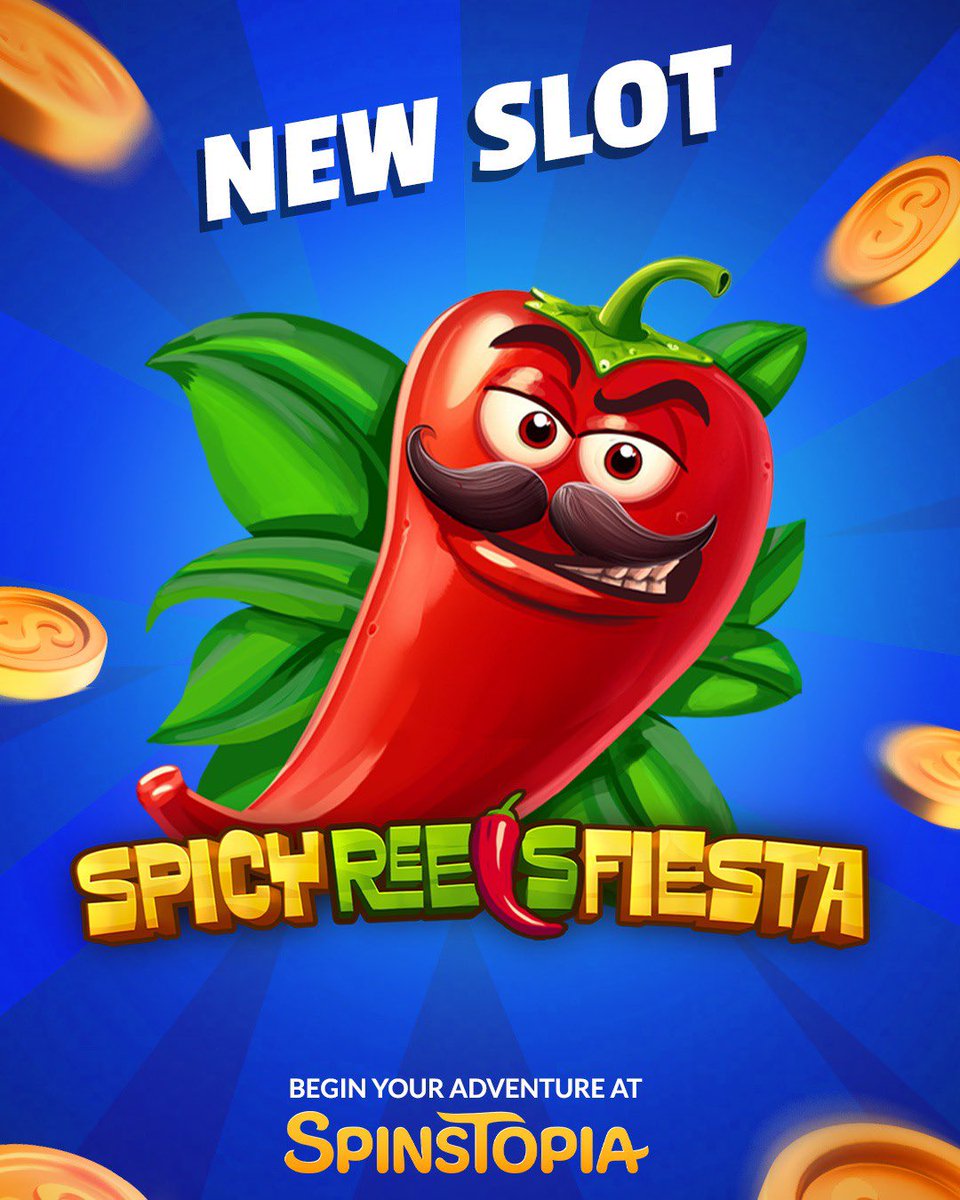 spinstopia's tweet image. Things are heating up at Spinstopia! We’ve just dropped a fiery new slot ‘Spicy Reels Fiesta’! Join the event today to unlock:

🚀 200 Points in the Spicy Reels Fiesta mission
🛒 New Spicy Reels Fiesta Bonuses

#slots #casino #fun #games #adventure #onlinecasino #slots #games